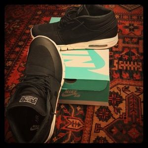 Nike Air Stefan Janoski Max Mid, Black, US 10.5